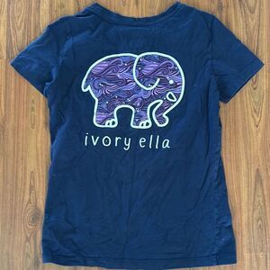 Ivory Ella navy blue T-shirt XXS